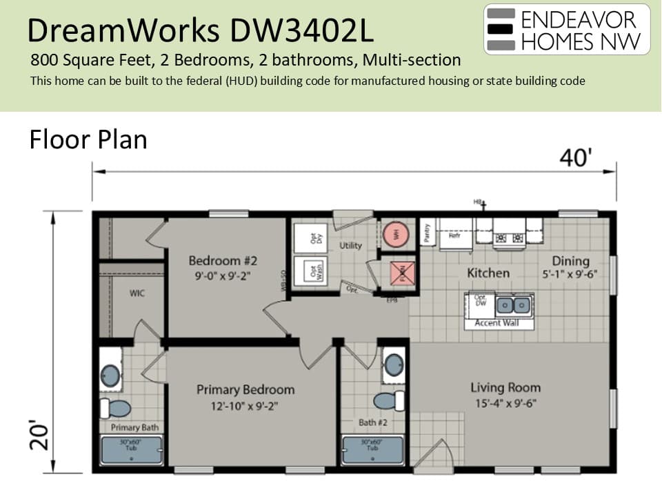 DreamWorks 800 sq ft floor plan