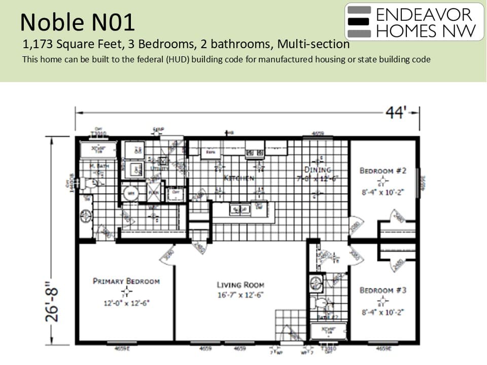 Noble 1173 floor plan